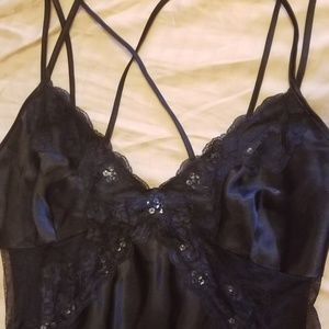 long cross strapped back night gown